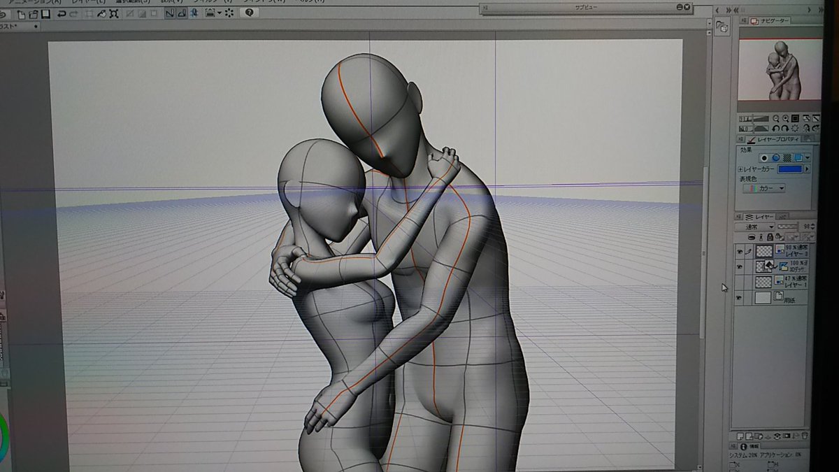 「制作過程残してた。ダウンロードしたけど使ってなかったブラシを活用したくて描きまし」|右の人みつる🕯単行本発売中のイラスト