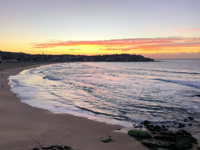 Pink waves = happy mornings🌊🌅