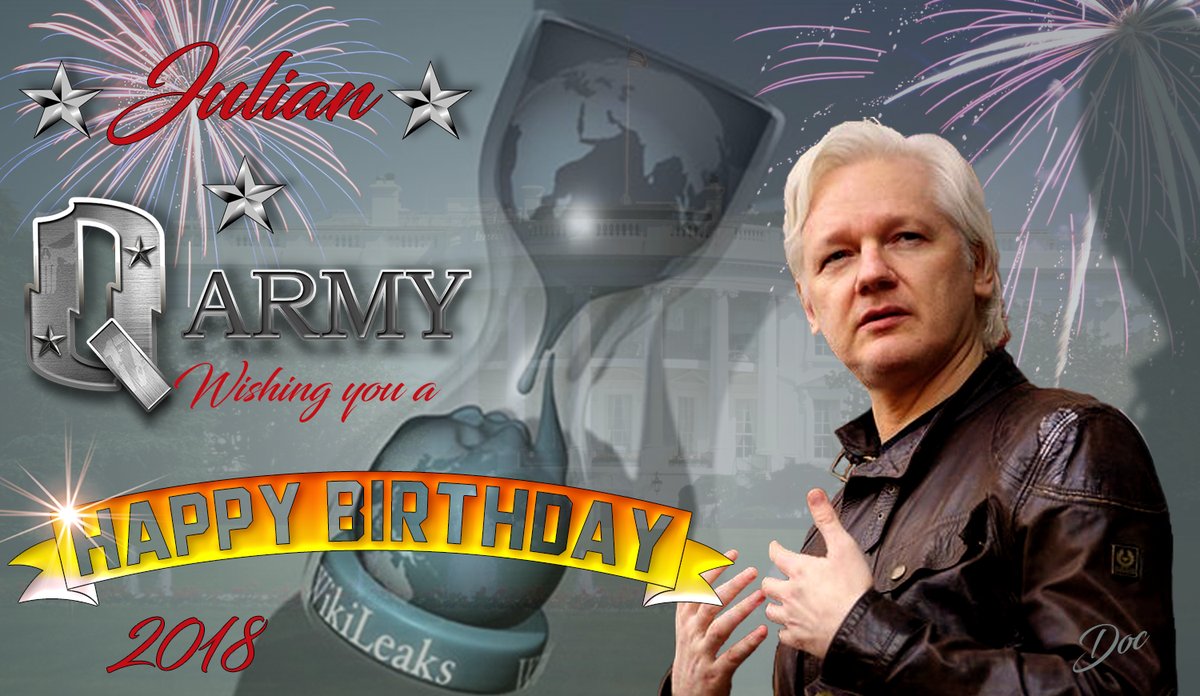 Happy Birthday Julian Assange! A true Aussie Patriot!   