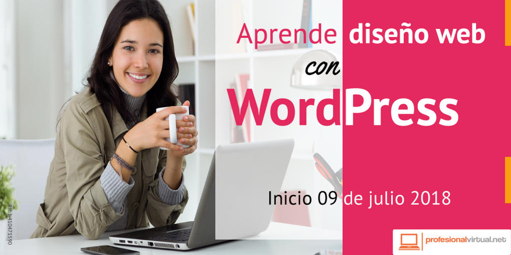 ¡Inscríbete ya! #Curso online Diseño web con #Wordpress. Inicio: 9 de julio.  bit.ly/1QKiWcV
