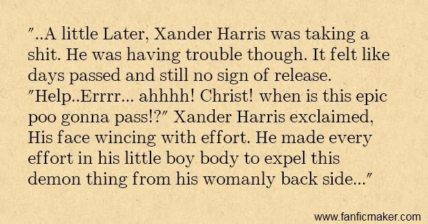 jamie_marsters's tweet image. So this is a thing I didn&apos;t know I need. But I do. I really do! Thank you fanficmaker .com for making me spew coffee everywhere! Try it yourself: fanficmaker.com @JamesMarstersOf @NicholasBrendon #Spander #Spike #Xander @BuffyTVS #Buffy #GrandpaSpike #WTF!!!!!