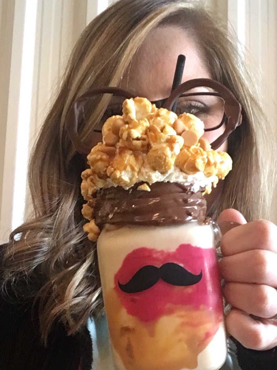 PRMS_Playhouse's tweet photo. My butterscotch milkshake complete with Harry Potter glasses #regrub #prmssummerfun https://t.co/fGGqb6KN2A