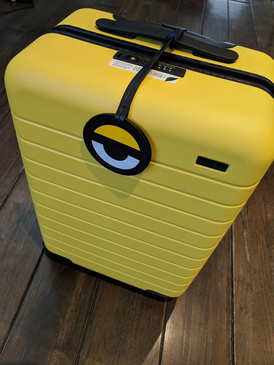 away luggage minion yellow