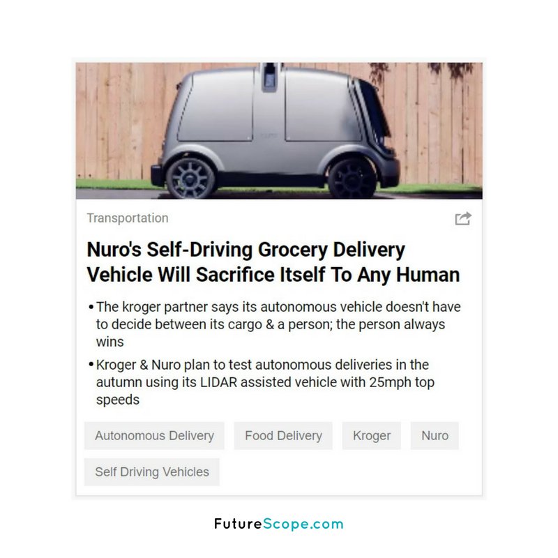FutureScopeNews's tweet photo. FutureScope Daily: July 3, 2018 [StoryCard Slideshow]
#personalfinance #Millennials #generationx #StudentDebt #crowdfunding #gadgets #Engineering #design #Kickstarter #adcase #selfdriving #fooddelivery #Kroger #nuro #amazon #Entrepreneurship #trends #future #futurist #futurescope https://t.co/DnwsZPBDzP