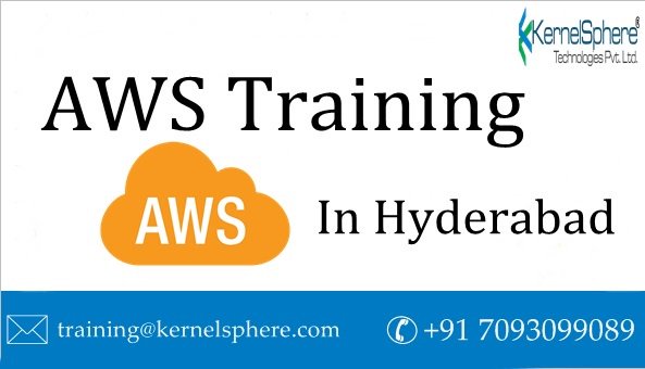 Get your skills into the next level with Amazon Cloud Training Learn #AWS and Start your Career for @KernelSphere Technologies Pvt. Ltd.
#AWS, #AWSCourse, #AWSTraining, #AWSInstitute
For More details :
Email id : training@KernelSphere.com
Call Us : +91 7093099089