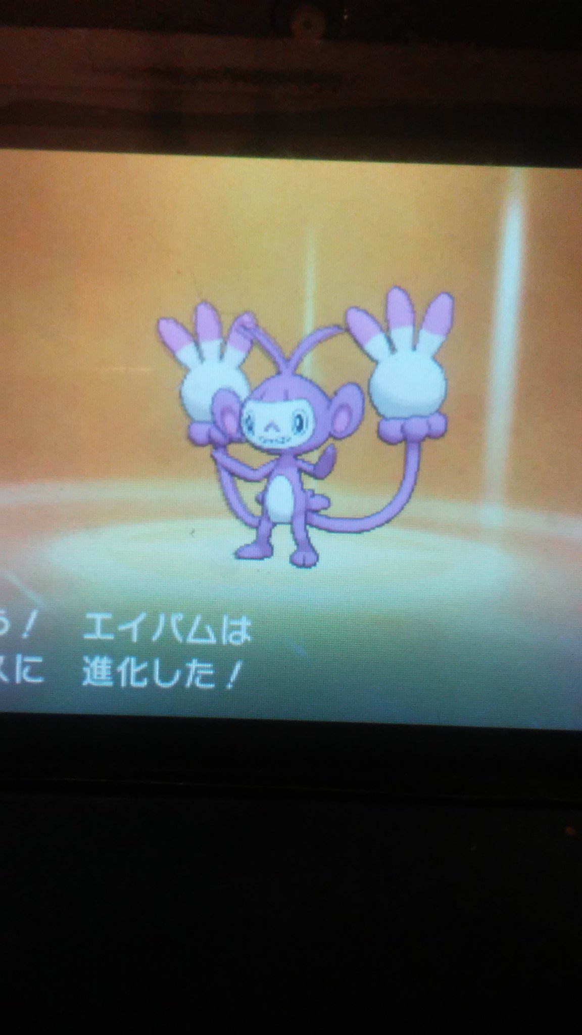 リナ この前ゲットした 色違いのエイパムがエテボースに進化したよ ポケモンウルトラサンムーン 色違いポケモン T Co Fbkczblyvu Twitter