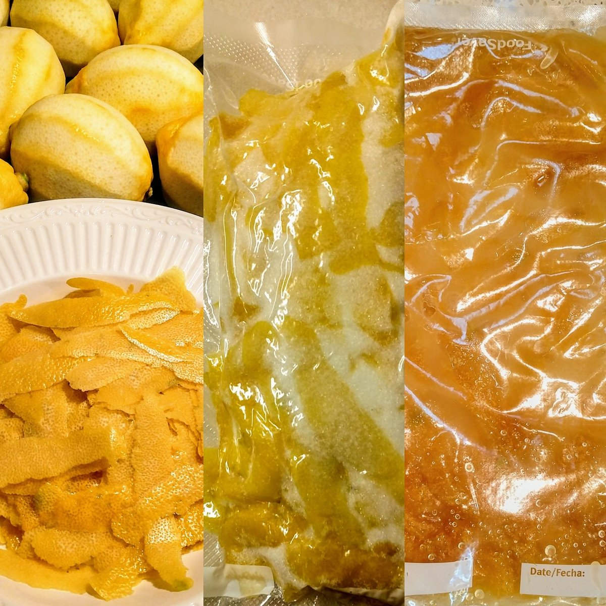 KitchenCru's tweet image. Making a classic Fish House Punch tomorrow. Processing the oleo saccharum using @jeffmorgen's cryovac technique. So easy, looking foolproof. About 18 hrs elapsed time.