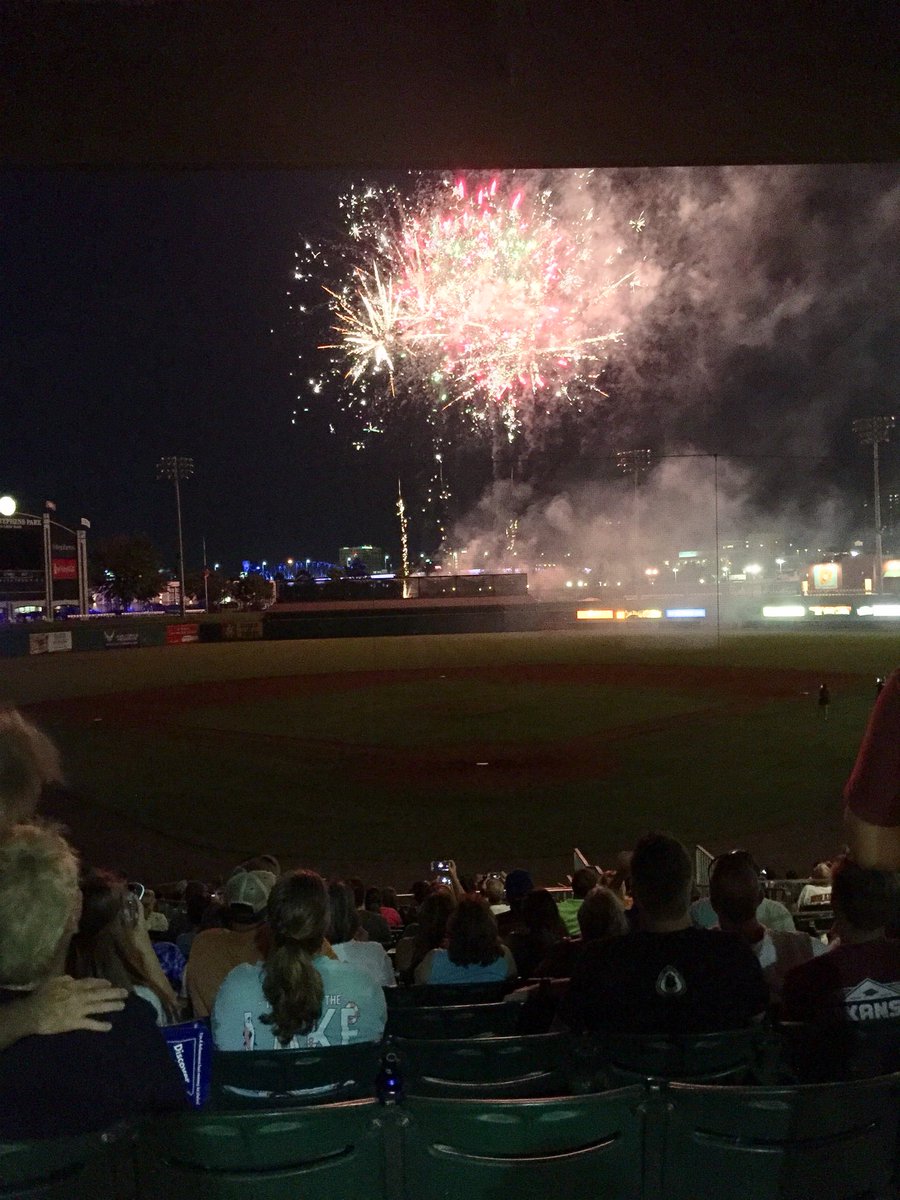 Nothing starts a 4th of July celebration better than baseball and fireworks! <a href="/ARTravs/">Arkansas Travelers</a>