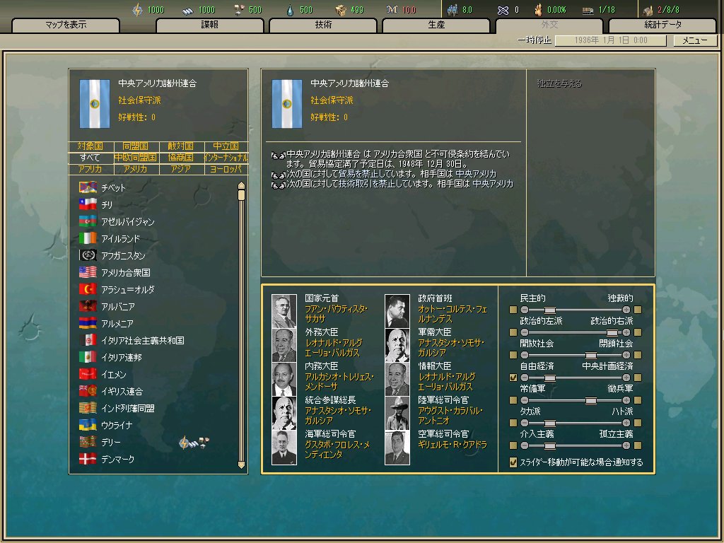 King Haig Ⅳ on Twitter: "気晴らしに中央アメリカ地域連合(UP)で中 ...