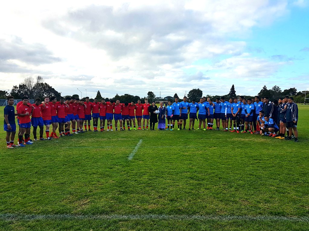 Robert Louis Stevenson School, Samoa U/17 rugby vs our 2A team. KBHS Principal Mrs Adeline Blair welcomed RLSS Principal Mrs Margaret Masa.
m.facebook.com/story.php?stor…