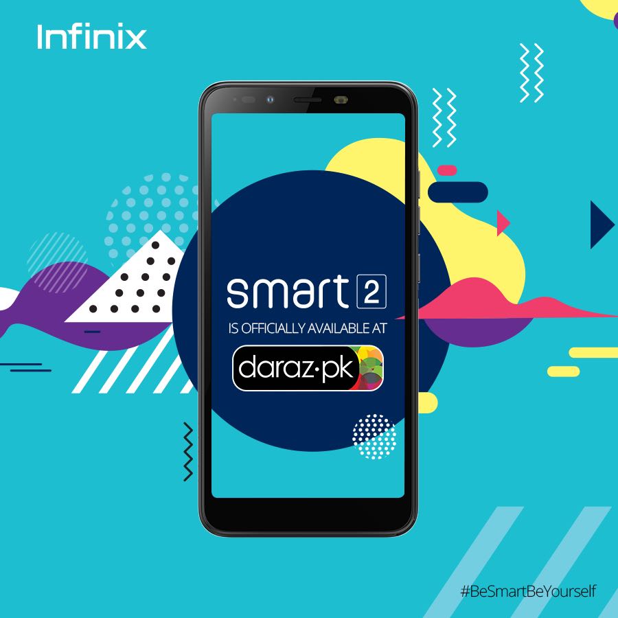 InfinixPakistan's tweet photo. This is your chance to get your hands on the new and amazing Infinix #Smart2! Head over to Daraz Online Shopping now and place your order during Daraz Mobile Week Infinix Day! #HappyShopping #BeSmartBeYourself #InfinixPakistan https://t.co/GYAskbpKVp
