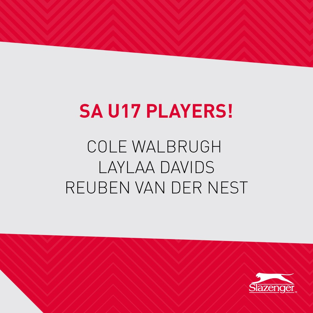 SlazengerSA's tweet photo. A massive CONGRATS to these #TeamSlaz2018 players for their recent South African hockey selections. We can't wait to see them representing our country on the field! 
#Slazenger #SlazengerSA #SlazengerHockey #Hockey #FieldHockey #Sport #Team #Victory #Winners https://t.co/UE7AxbPdPd
