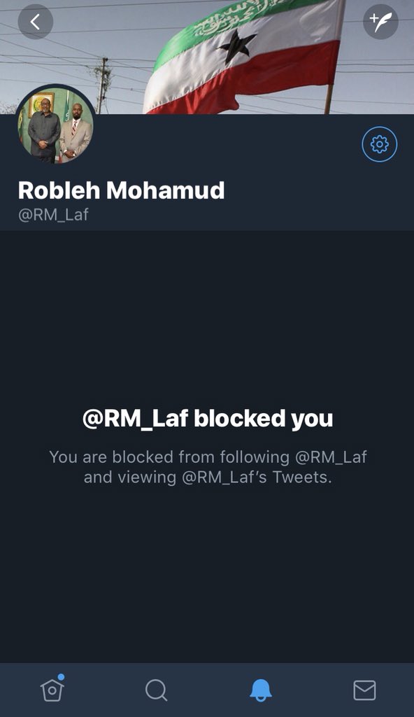 thebhlub's tweet photo. @RM_Laf @NomadBoii ... Aaand he fled after his argument fell apart, poor sod probably knew there was no coming back. First time seeing someone claiming #Somaliland behaving like #AMISOMIA stans π https://t.co/cdMfH0vLvr
