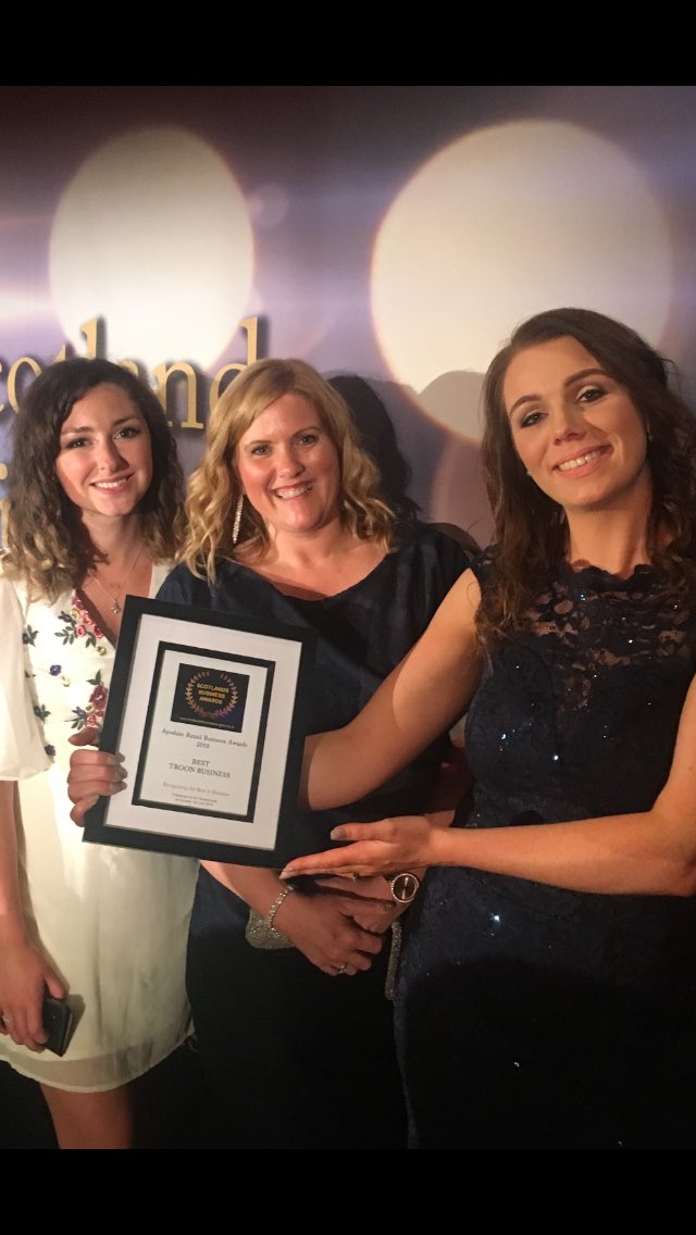 CardhuTroon's tweet photo. Very happy &amp; proud to let you all know that we won Best Troon Business at the Scotland Business Awards on Sunday!! Thank you so much to all our customers and my amazing team! #besttroonbusiness #scotlandbusinessawards #cardhutroon https://t.co/tuqjEhCLIn