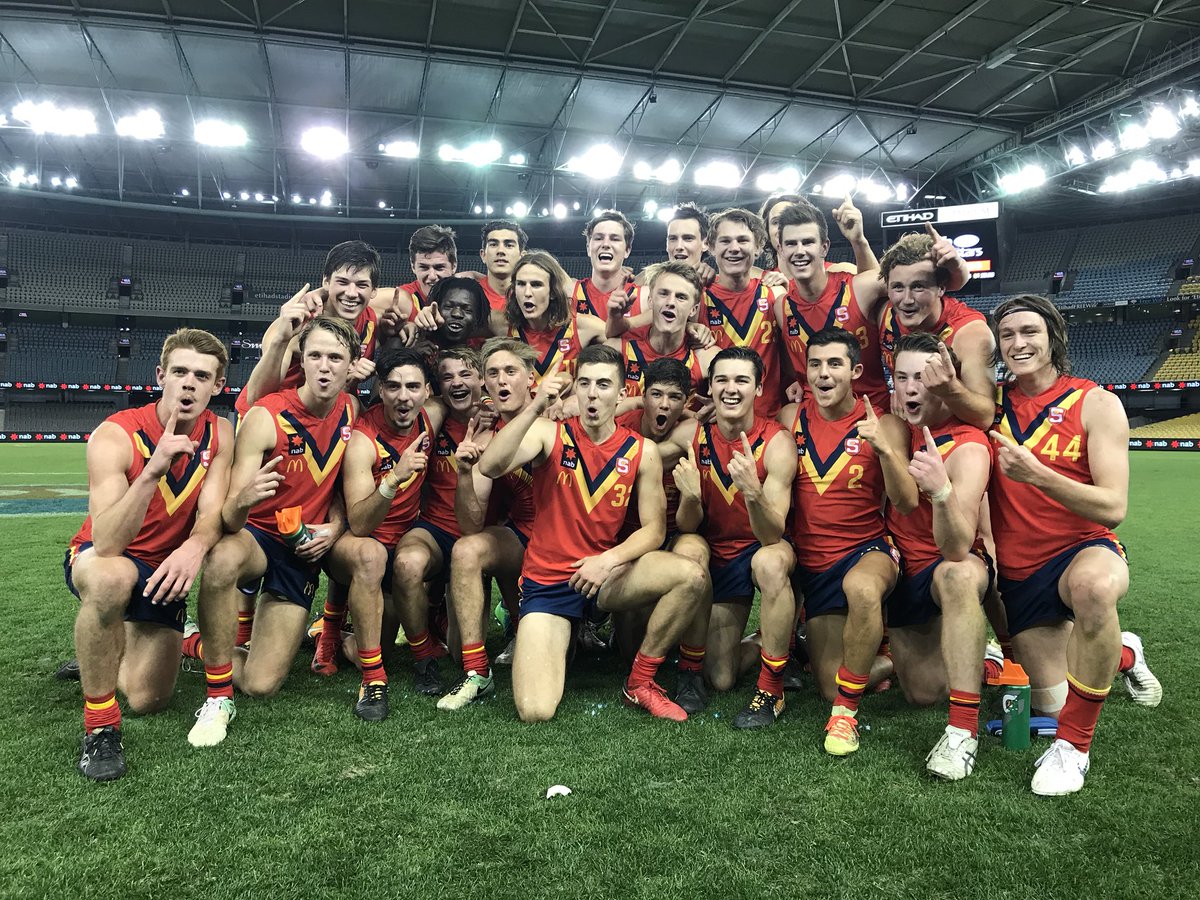 SANFL's tweet photo. You little beauty boys! Proud to be South Australian 💪💪💪#SAPride #NationalChamps https://t.co/cK1XVOWKtQ