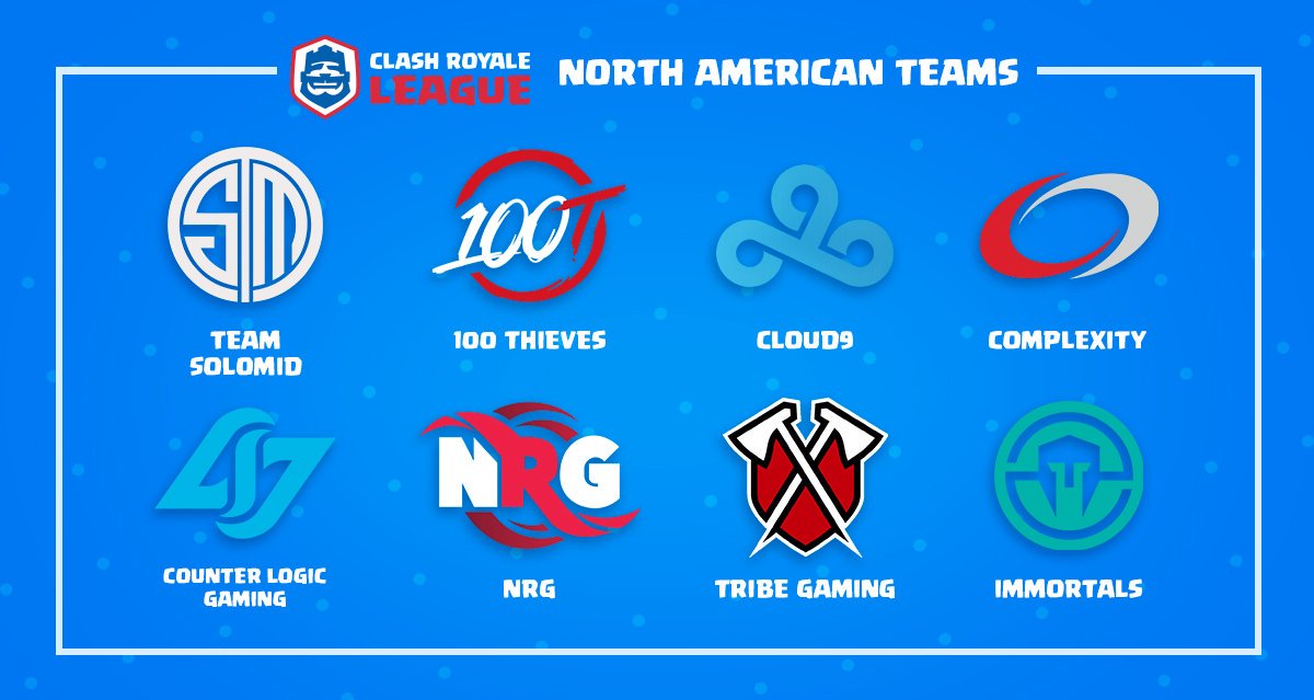 🔴 CRL NA Team Discord Servers
Immortals: discord.gg/Immortals
Cloud9: discord.gg/Cloud9
100 Thieves: discord.gg/100Thieves
CLG: discord.gg/CLG
Complexity: discord.gg/Complexity
Tribe Gaming: discord.gg/TribeGaming
NRG: discord.gg/NRG

More info ⬇
