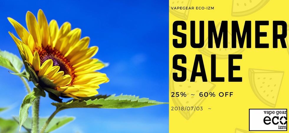 ecoizm_info's tweet photo. Eco-izmサマーセール開始いたしました！

https://t.co/pqhpiDSiQf

対象商品15％－60%OFFの売り尽くしセールです。
PICO　RTA　V2　18,800円→12,220円
KRMA RDA 本体　オプション類 20%- 30% OFF
オプション類　30%-50% OFF
リキッド類　30％－50％OFF
その他色々セール中です！ https://t.co/JkjP6HuKmH