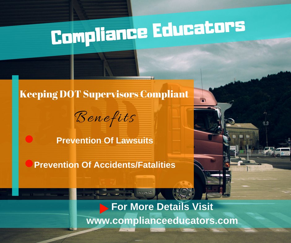 Compliance_Educ's tweet photo. There are two primary reasons why training for reasonable suspicion of drug/alcohol abuse is important.

For Details Visit https://t.co/GQXyblQjZj 

#ComplianceEducators #ComplianceEducatorsLLC #SupervisorsTraining  #USA #FleetOwners https://t.co/RsFJeUfLkZ
