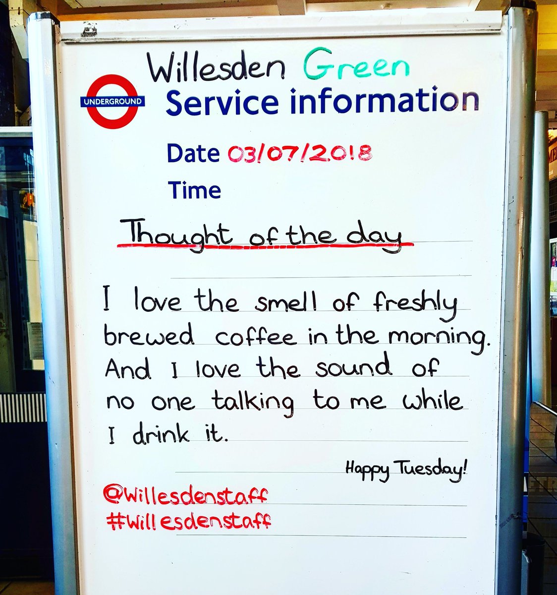 <a href="/SylvainePascual/">Sylvaine Pascual</a> #coffeelovers <a href="/WillesdenGreen/">Willesden Green</a>