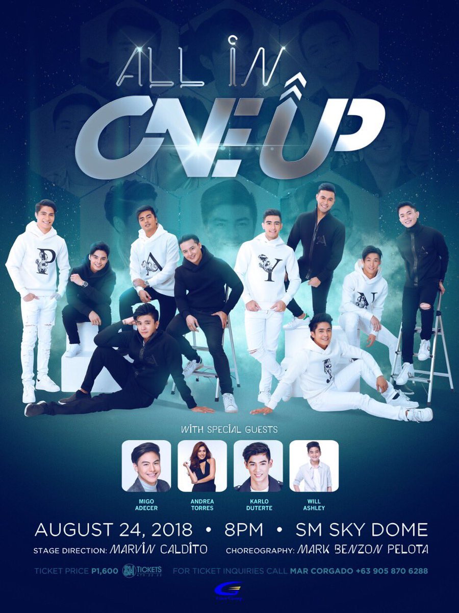 JoemarieNielsen's tweet photo. Eto na! Save the date dahil magkakaroon tayo ng special concert for you guys! See you at the Skydome Sm North this August 24! For tickets please visit https://t.co/a9Af4qKWOq #ALLinONEUP #OneUpConcert #August24Skydome https://t.co/SxOIfi898E