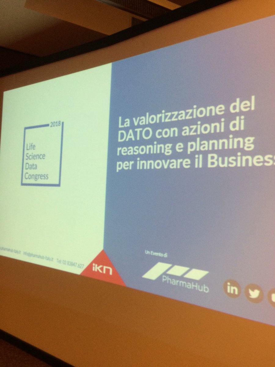 Pharma_Hub's tweet image. #LifeScienceData congress 2018: il #dato al centro!