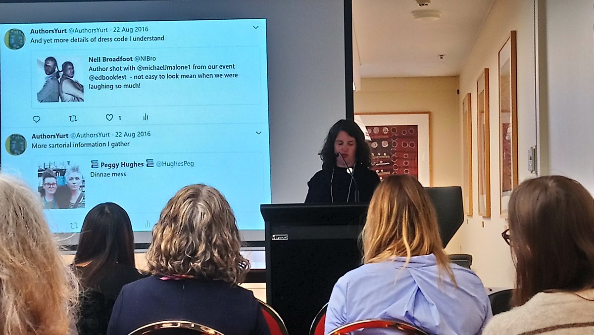 Hilarious reveal of satirical account <a href="/AuthorsYurt/">AuthorsYurt</a> by @ClaireSquires at #litinterface