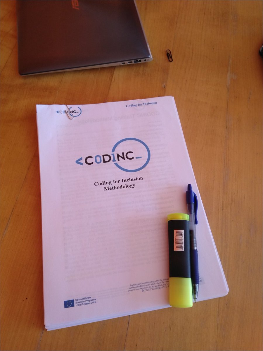 martinamayr's tweet photo. Very happy to welcome the partners from #codincEU, working together on #coding for #inclusion, fostering STEAM vocations and fighting 2nd digital divide. @colectic_coop @AllDigitalEU @maksvzw #21CCC #UNINA #CyprusComputerSociety #ecuCentrum https://t.co/JOfAy7abhR