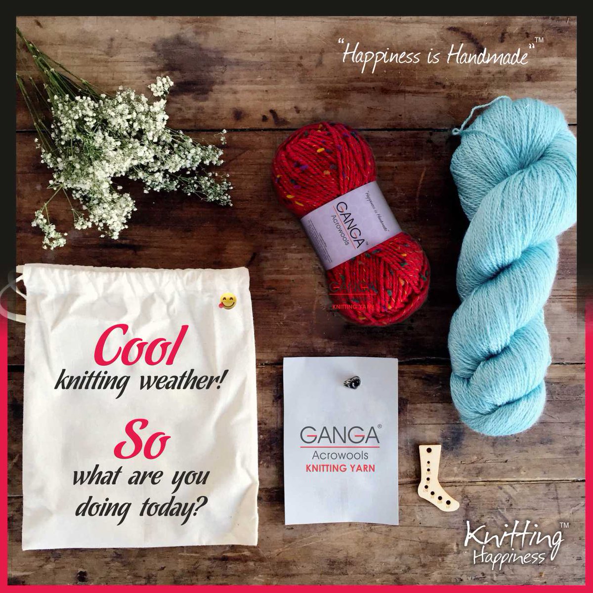GangaAcrowools's tweet photo. Cool knitting weather! So what are you doing today?
#Knittinghappiness #Gangaacrowools #Knittingweather #Yarnmanufacturer #Handknittingyarn #Knitters #Knittinghappiness #Yarn #Yarnsmanufacture #Knittingyarn #MachineKnittingYarn @GangaAcrowools https://t.co/7fsHqdPrQc