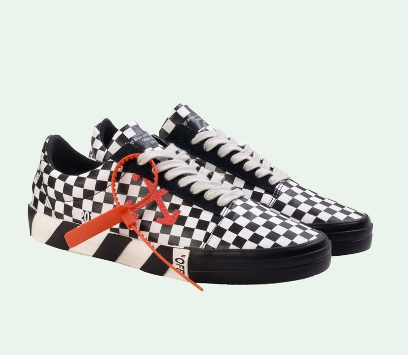 off white vulc checkered