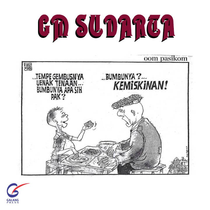 GM Sudarta dikenal melalui karyanya, tokoh Oom Pasikom, yang menghiasi harian Kompas sejak 1967. Kini GM Sudarta telah menghasilkan ribuan karya. Lewat Oom Pasikom, GM Sudarta mengemas isu-isu aktual yang terjadi di Tanah Air maupun mancanegara.