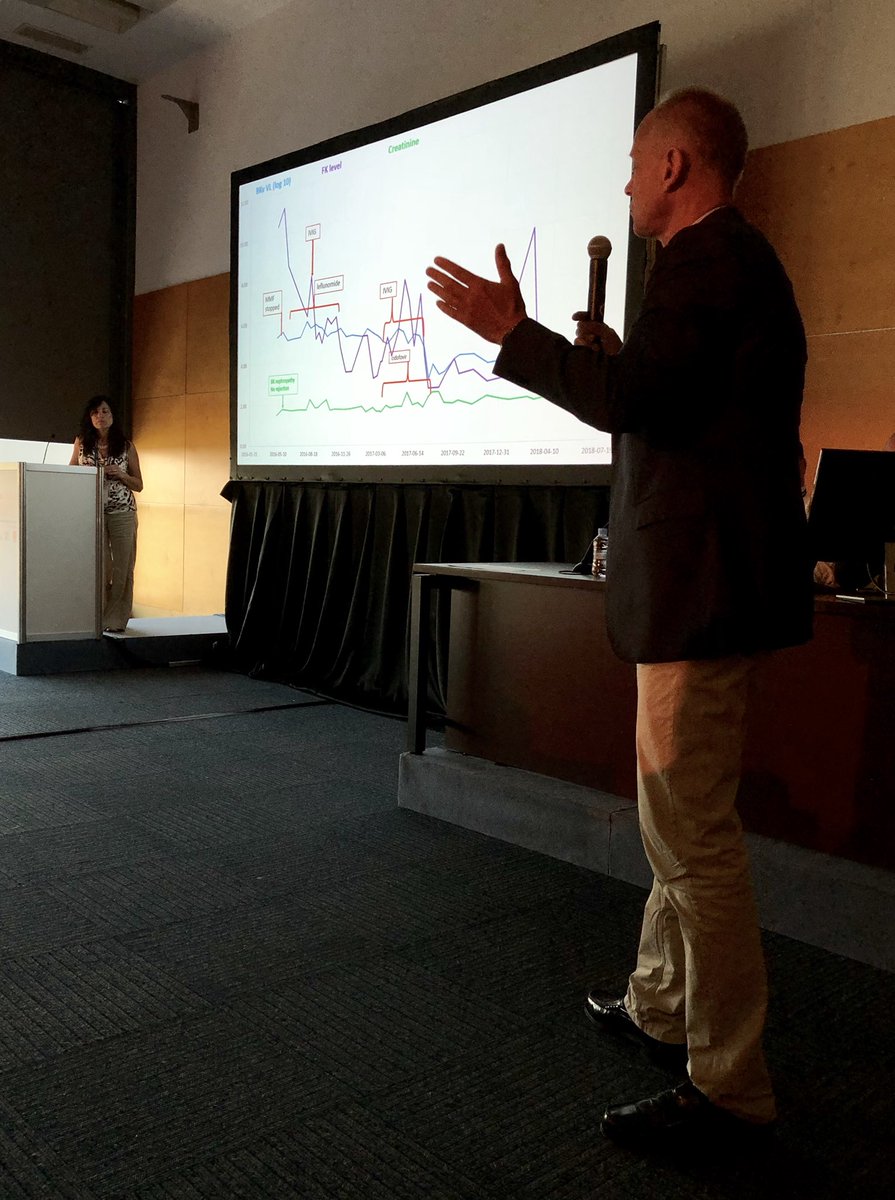 FranciscoMarty_'s tweet photo. #TTS2018: Diana Florescu and Hans Hirsh discuss a difficult case of #BKPyV #nephropathy after #kidney #transplantation
Symposium on challenging cases in #TransplantID: https://t.co/WGlL7RqUdb
#BKV https://t.co/LApWyEd5if