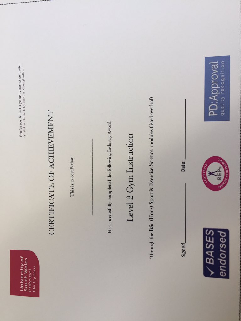 USW_SPEX's tweet image. Did you know, that if you choose to study our BSc (Hons) Sport and Exercise Science course, you can work towards your @REPsUK L2 #Fitness #Instructing, L3 #Personal #Training and L3 #Exercise #Referral qualifications for FREE? Visit our course page to find out more! 💪🏻