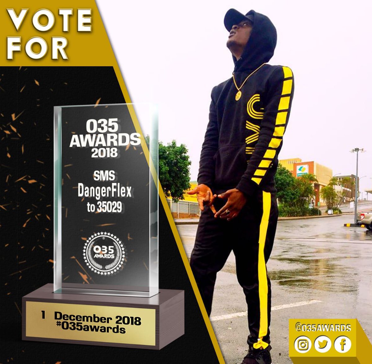 LUCCOTHEDON's tweet photo. Lets #Vote for #DangerFlex โก
( Sms DangerFlex to 35029 ) #035Awards 2018 https://t.co/DRYxSZRybc