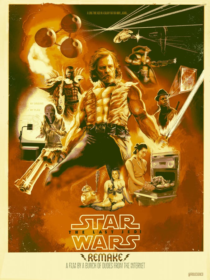 dantelechat's tweet photo. #StarWars #TheLastJedi #RemakeProject @HamillHimself https://t.co/DwUBUncQOw