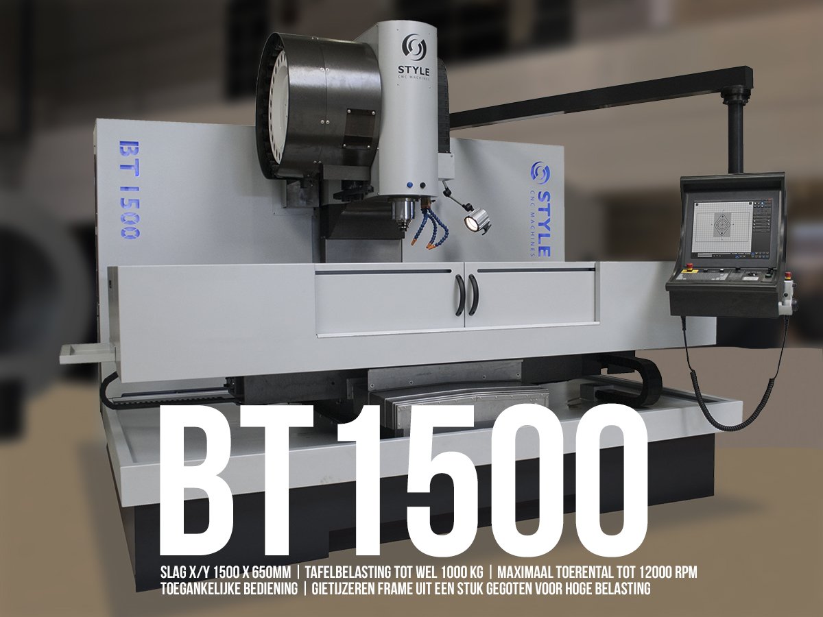 STYLECNCMachine's tweet image. The BT 1500 is our best sold mill and has versatility and ergonomics highly valuated. The simple STYLE Control makes sure that you will get the best out of the extensive possibilities with our mills. 

More info: tinyurl.com/stylecncmill

#cncmills #cncmachines #stylecontrol