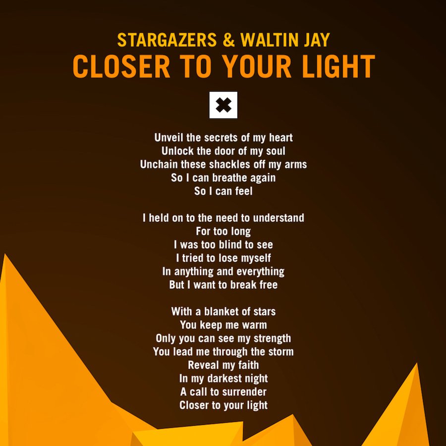 🎙 Sing along with @WaltinJay! 🎙 #VocalTranceLyrics His new collaboration with @StargazersAudio is now available! @RazNitzan raznitzan.lnk.to/CloserToYourLi…