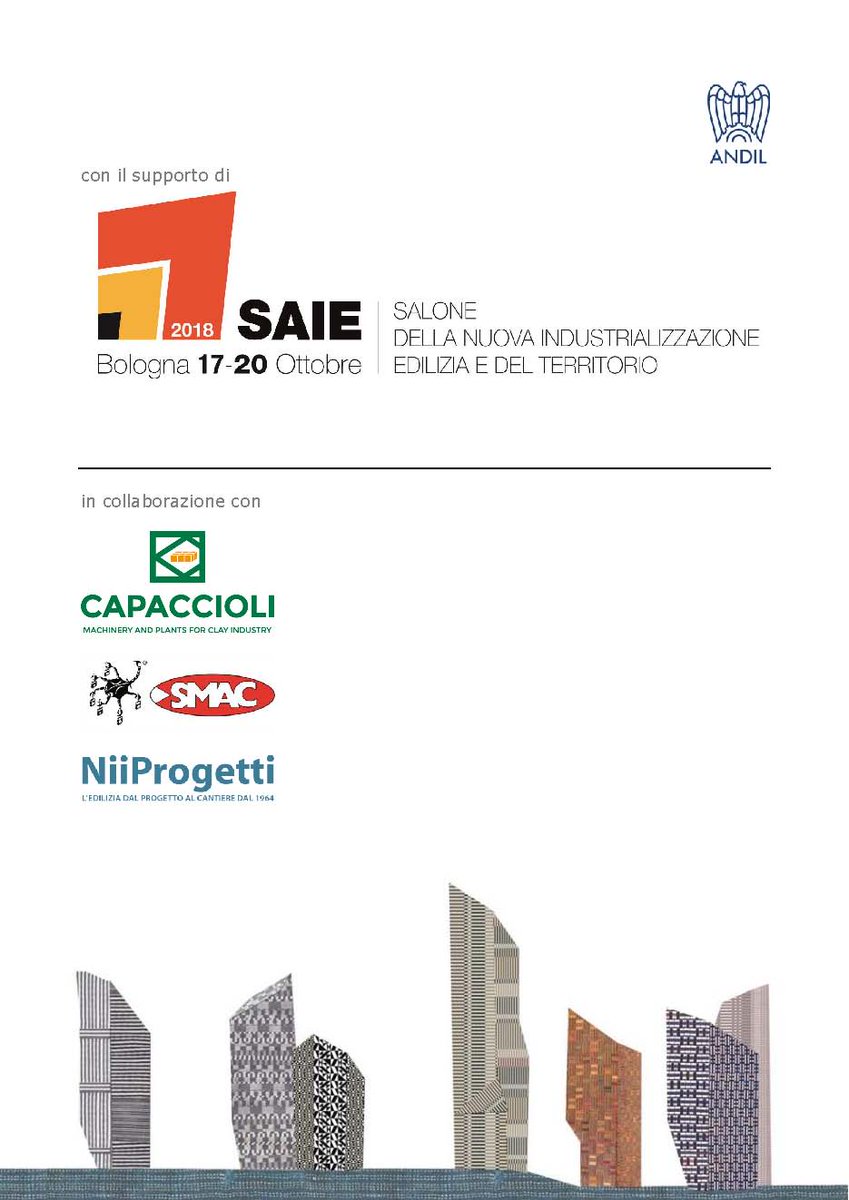 Laterizio's tweet photo. Ringraziamo gli #Sponsor dell'Assemblea #ANDIL2018: @SaieBologna #Capaccioli #Smac @NiiProgetti
https://t.co/Szu8GFSlMI https://t.co/eAd5dPZLvr