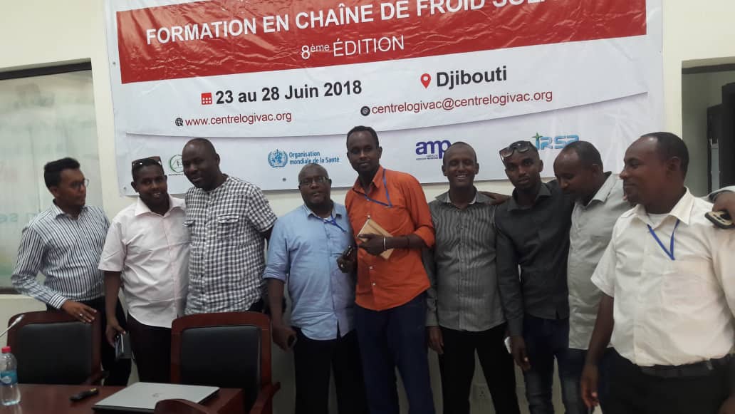 LOGIVAC's tweet photo. Fin hier de la #Formation chaîne de froid #solaire pilotée par le #Centre #LOGIVAC en Djibouti. @MinSantedj @gavi_fr @AMPvaccinology @htraore3 @WHO @WHOAFRO @AfricaCDC @FMoHealth @adstwitamp https://t.co/JSFjv4e5jF