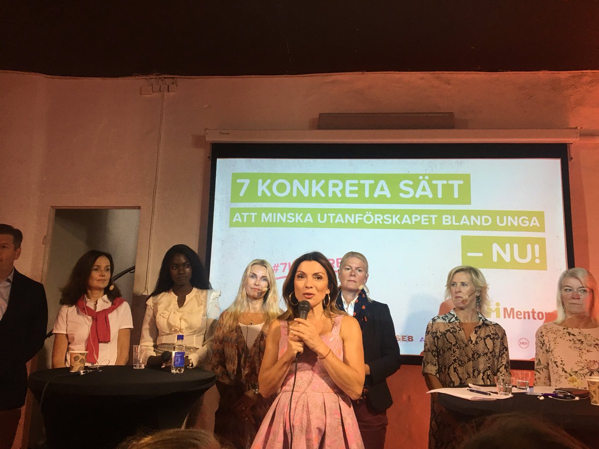 Nu: <a href="/CeciliaBergend2/">Cecilia Bergendahl</a> hos <a href="/MentorSverige/">Mentor Sverige</a> för att prata om 7️⃣ konkreta sätt att minska utanförskapet hos unga. 🎤 #almedalen #almedalen18