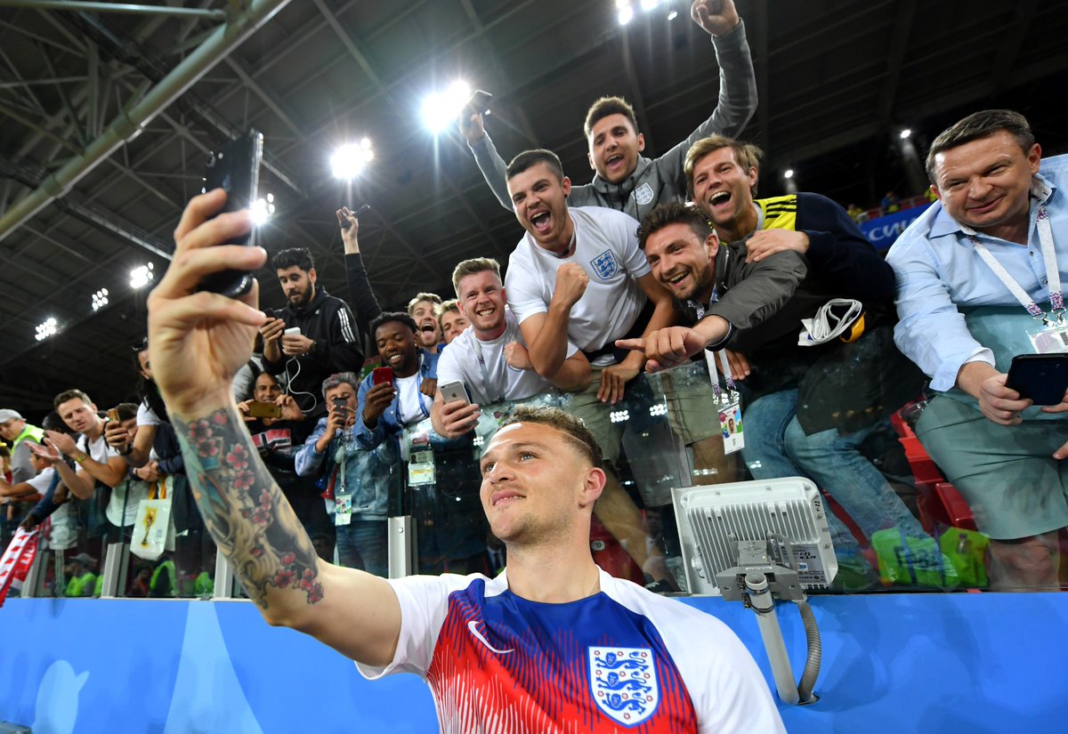SpursOfficial's tweet photo. A night to remember for our @England boys! 

#WorldCup #FiveLions https://t.co/XxgtNJXfHm