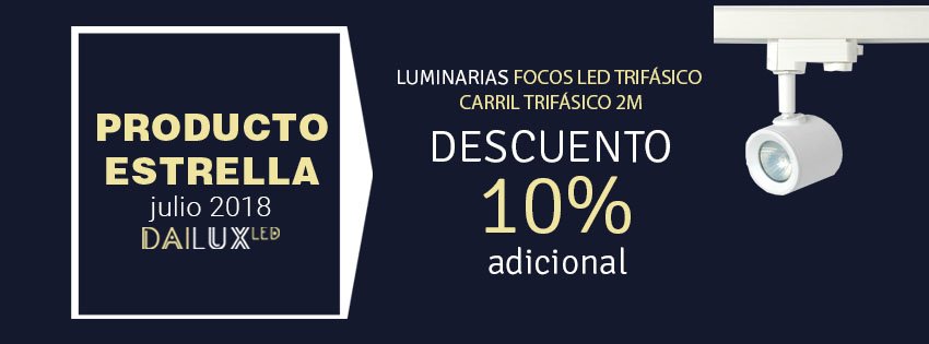 DailuxLed's tweet photo. Promoción mes de julio 2018
¡10 % descuento en Focos led trifásico y Carril trifásico 2M! 💡💡

El descuento lo veréis aplicado al finalizar la compra en forma de cupón ✅

https://t.co/KekRPg6Xz7 https://t.co/4IQQp6ENz7