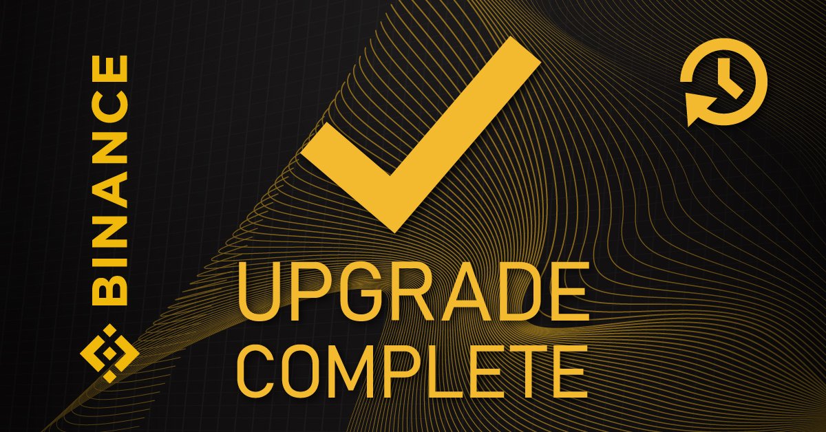 #Binance System Maintenance Complete
support.binance.com/hc/en-us/artic…