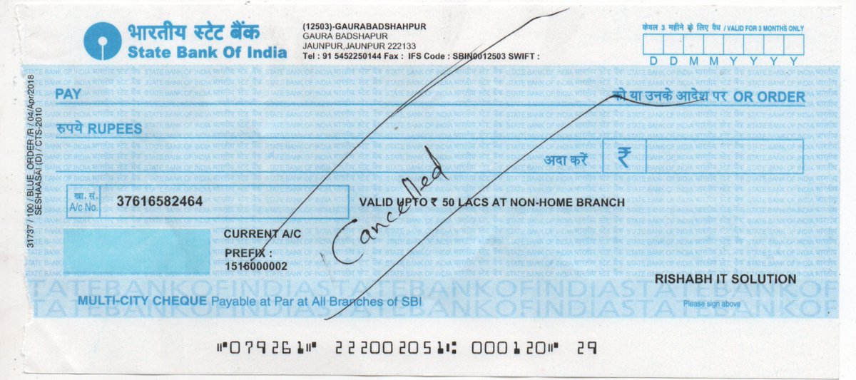 Digital Help в Твиттере: "What is a Cancelled Cheque and How