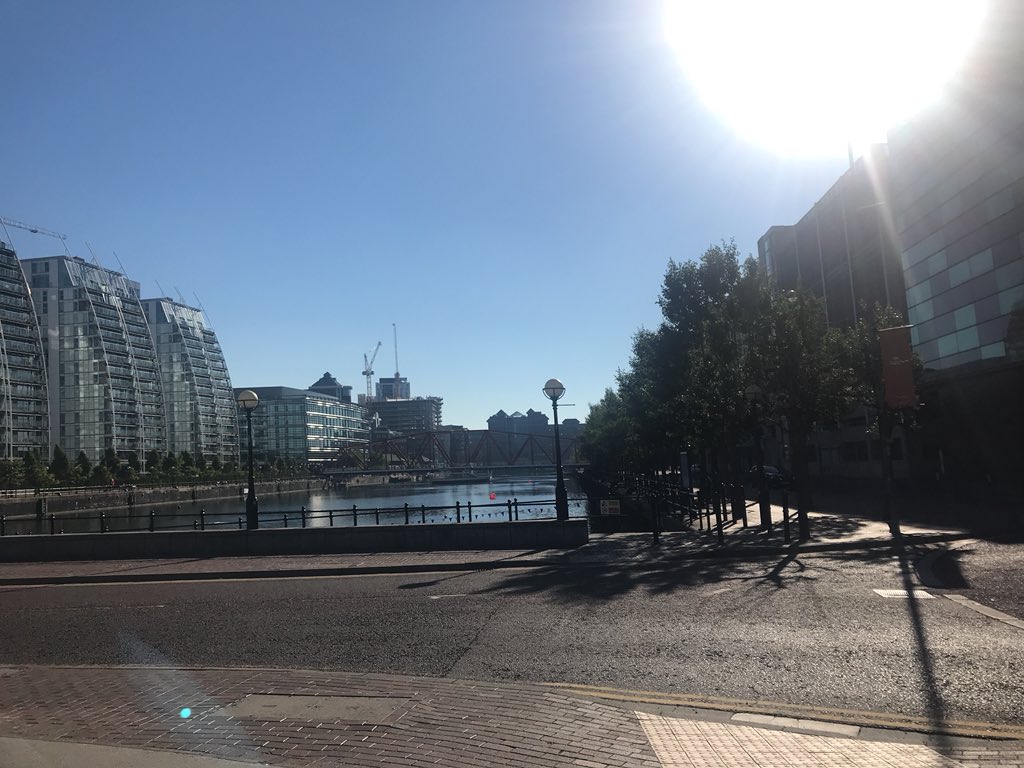 nwdrama's tweet photo. As the sun rises over Salford Quays, we prepare to welcome 250 more children to @The_Lowry to take to the stage for #CSFHamlet #TheReadinessIsAll https://t.co/bPzRGGP0ET
