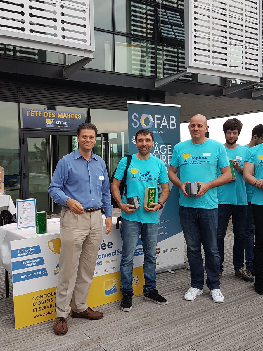 TelecomValley's tweet photo. Prix Orange à Bricabrac !! #tocs2018 #SophiaConf2018 https://t.co/7eK3M9ywIL
