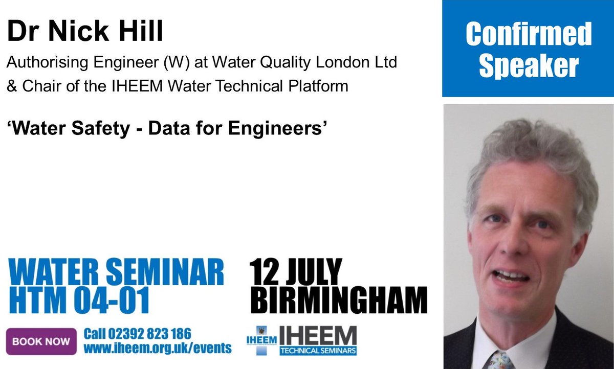 IHEEM's tweet photo. Collecting data as part of the Water Safety Plan? Dr Nick Hill, Chair of the IHEEM Water Technical Platform discusses key issues faced & the use of wireless data collection. https://t.co/mRTYhQ4Bcc #watersafety #HTM04 #IHEEM75 @HEFMAUK @HEJMagazine @NWSSP @NHSEngland @NHSNSS https://t.co/yUpduBjJtW