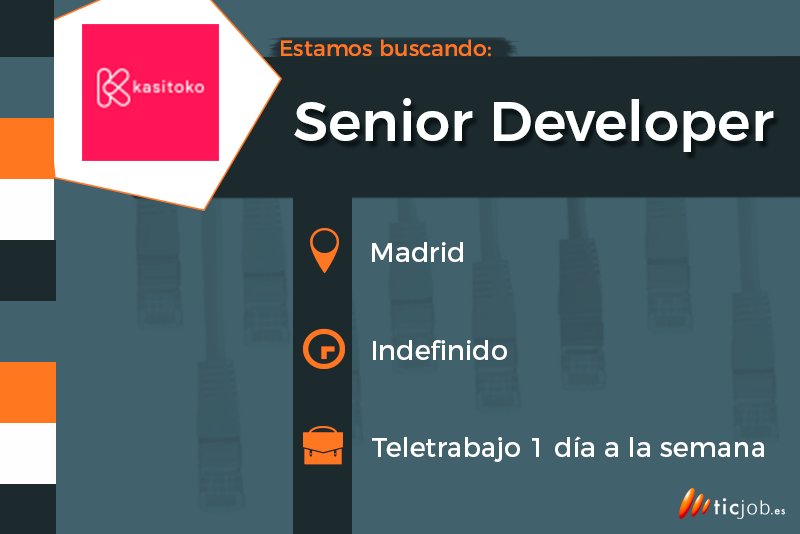 ¡Si conoces a un Senior Developer comparte! <a href="/kasitoko_com/">kasitoko</a> le está esperando 🤞🏻🙋🏻 #empleoTIC #empleoTICJOB ticjob.es/esp/trabajo/se…