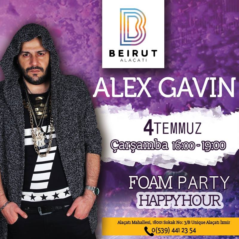 escapebeachtr's tweet photo. Alex Gavin bugün Beirut Alaçatı Happy Hour sahnesinde.🤩 
Eşsiz bir güne hazır olun..!😎
İletişim ve rezervasyon: 0(539) 441 23 54
#beirutalaçatı #summer  #beach #happyhour #izmir #today #instasummer #enjoy #entertainment #party #nightlife #beachclub #alexgavin #foamparty https://t.co/mAUhi4vk3l