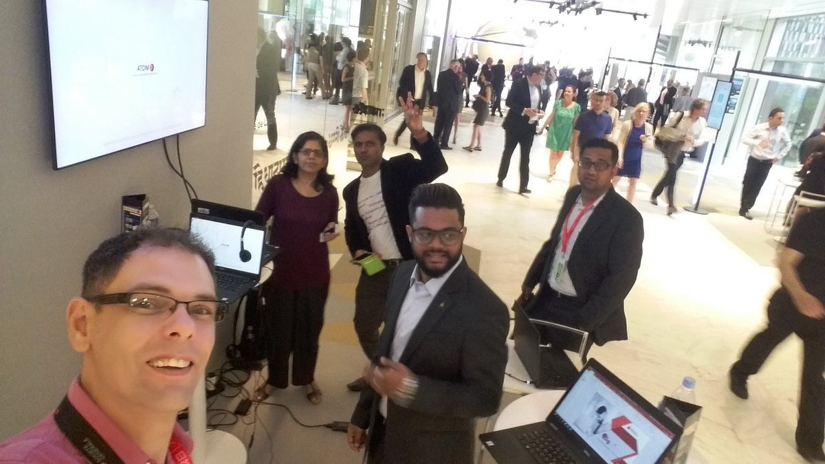 LaurentINIndia's tweet photo. #TechWeekSG 
Stand 16 
ATOM (Monitoring by mobile App)
Big mirror (Speed up your Bigdata journey)
FrisB (payment duplicate finder )
@IamDarshan_MM @yatshiv https://t.co/Z3LBh8eozf