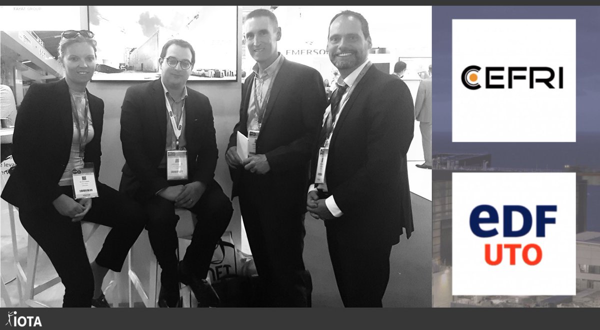 IOTAtogether's tweet photo. During the @Exhibition_WNE (World #Nuclear Exhibition), thanks to our #CEFRI E certification and our #UTO qualification, we met some future partners! ➡️ https://t.co/wUU8xxn7sT https://t.co/oVCEvA4YML